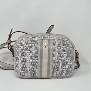 Tory Burch Gemini Link Canvas Mini Camera Crossbody